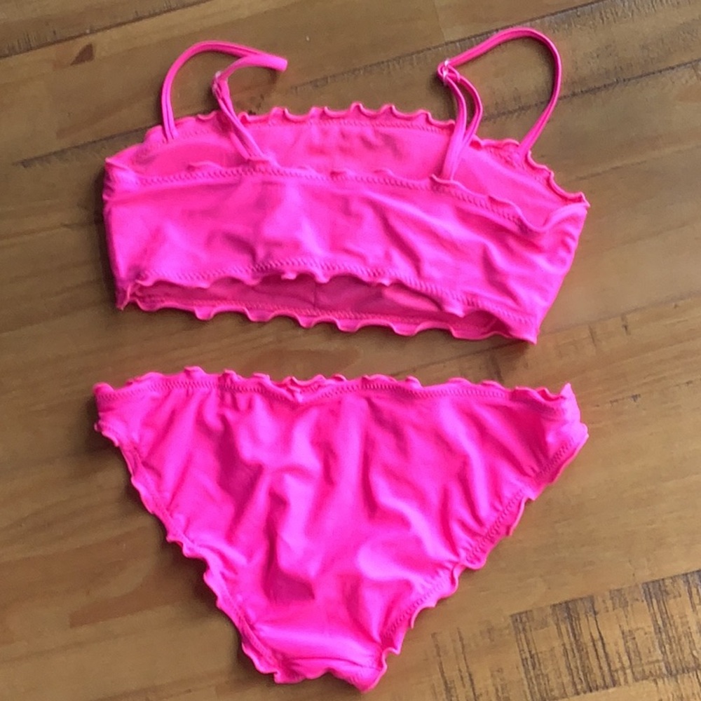No Boundaries Vibrant Pink Bikini Top and Bottoms - Picture 2 of 4